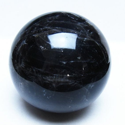 1.3Kg モリオン 黒水晶 丸玉 95mm スフィア 一点物 151-9304