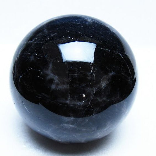 1.2Kg モリオン 黒水晶 丸玉 93mm スフィア 一点物 151-9306