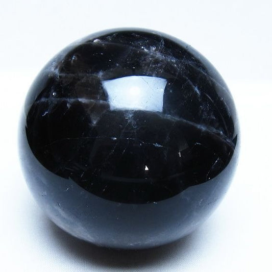 1.1Kg モリオン 黒水晶 丸玉 90mm スフィア 一点物 151-9309
