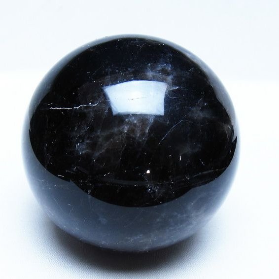 モリオン 黒水晶 丸玉 87mm スフィア 一点物 151-9314