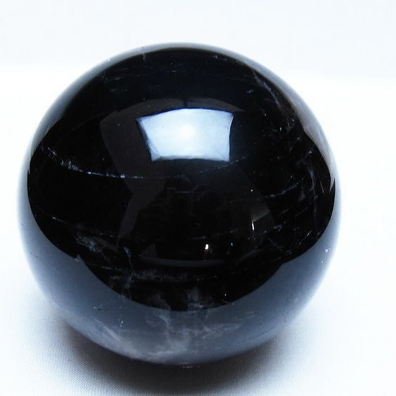モリオン 黒水晶 丸玉 82mm スフィア 一点物 151-9321