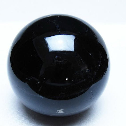 モリオン 黒水晶 丸玉 83mm スフィア 一点物 151-9327