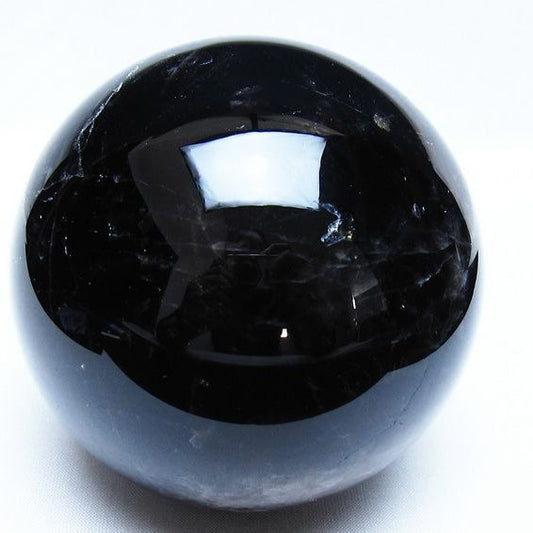 1.1Kg モリオン 黒水晶 丸玉 92mm スフィア 一点物 151-9337