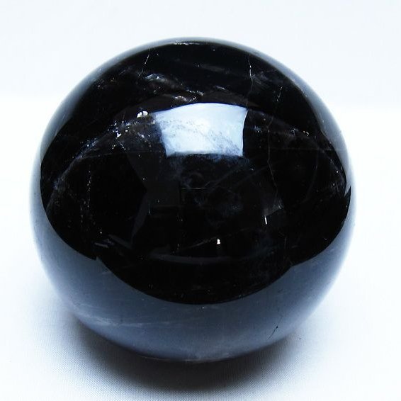 1.2Kg モリオン 黒水晶 丸玉 93mm スフィア 一点物 151-9348