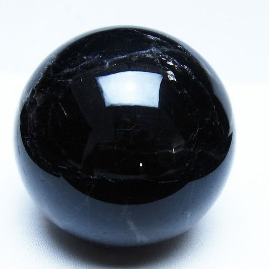 1.2Kg モリオン 黒水晶 丸玉 94mm スフィア 一点物 151-9350