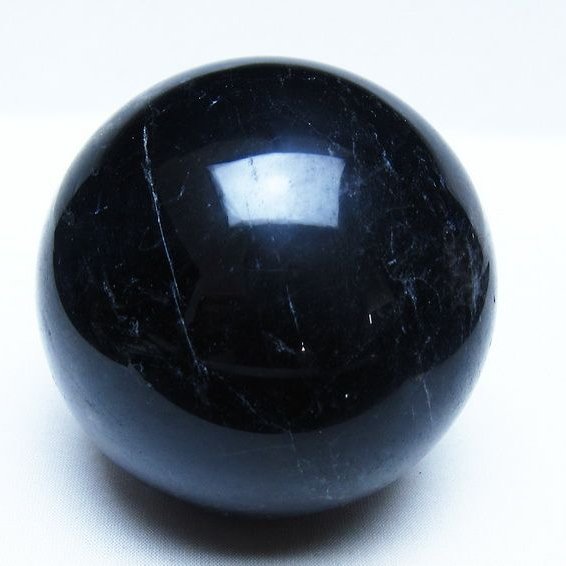 モリオン 黒水晶 丸玉 88mm スフィア 一点物 151-9356