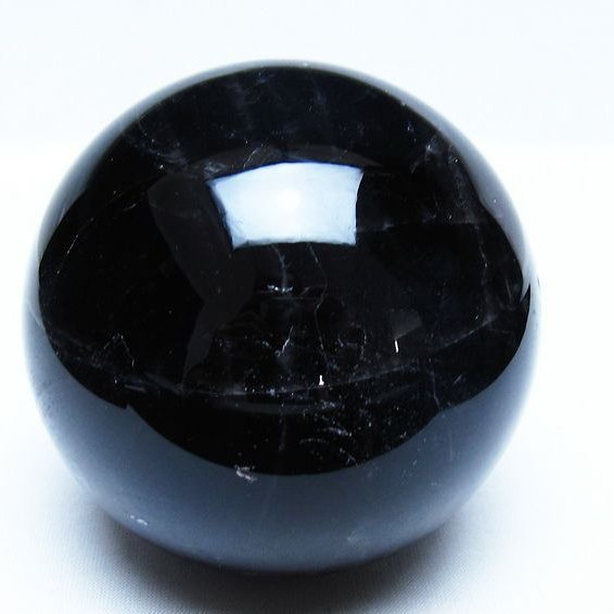 モリオン 黒水晶 丸玉 85mm スフィア 一点物 151-9358