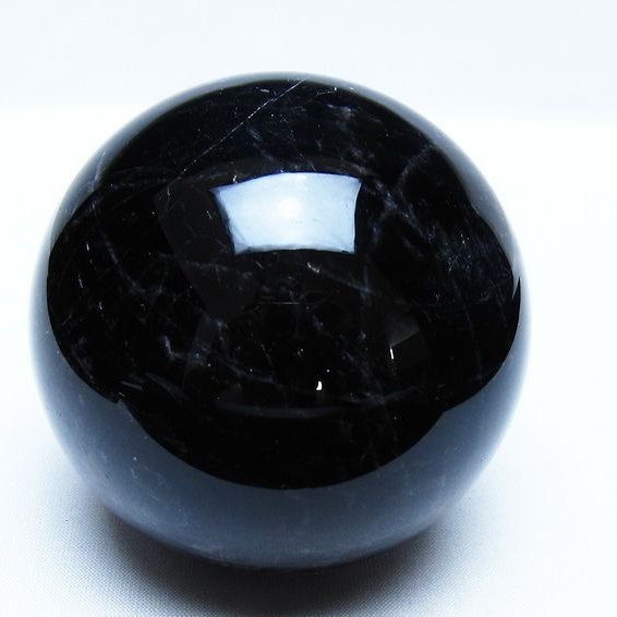 モリオン 黒水晶 丸玉 81mm スフィア 一点物 151-9361