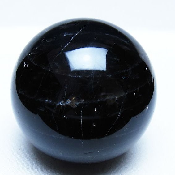 モリオン 黒水晶 丸玉 80mm スフィア 一点物 151-9363