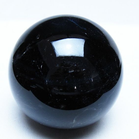 モリオン 黒水晶 丸玉 81mm スフィア 一点物 151-9365