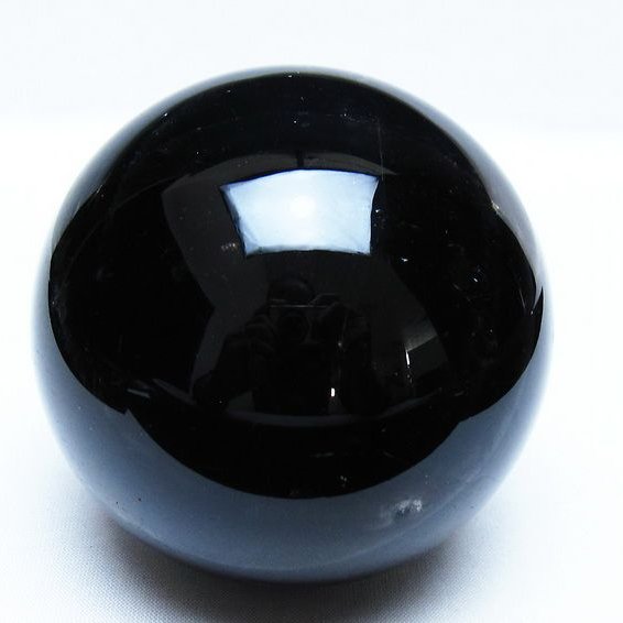 モリオン 黒水晶 丸玉 85mm スフィア 一点物 151-9367