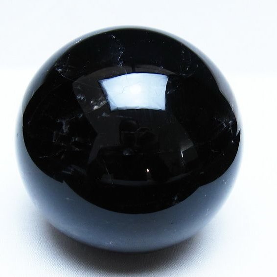 1.3Kg モリオン 黒水晶 丸玉 95mm スフィア 一点物 151-9371