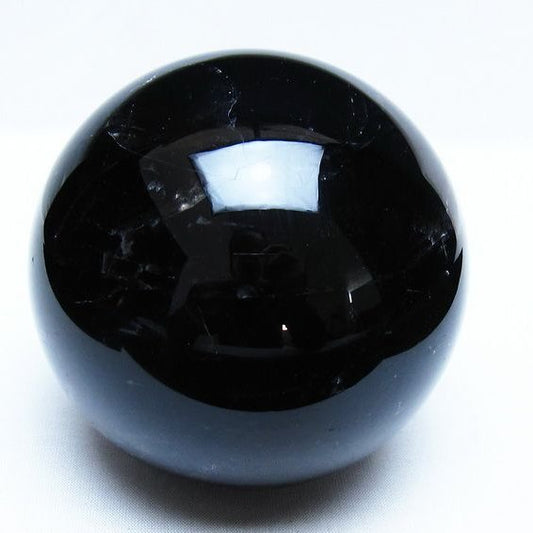 1.3Kg モリオン 黒水晶 丸玉 95mm スフィア 一点物 151-9371