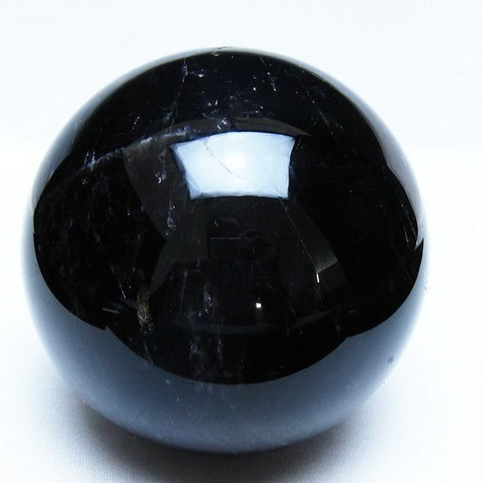 1.4Kg モリオン 黒水晶 丸玉 105mm スフィア 一点物 151-9374