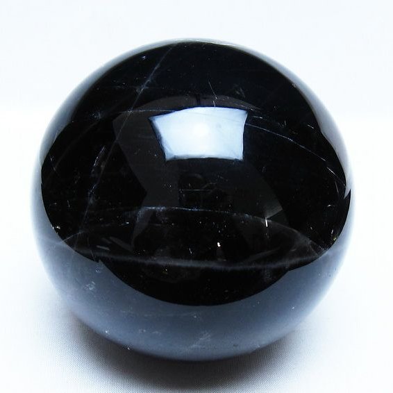 1.4Kg モリオン 黒水晶 丸玉 105mm スフィア 一点物 151-9376