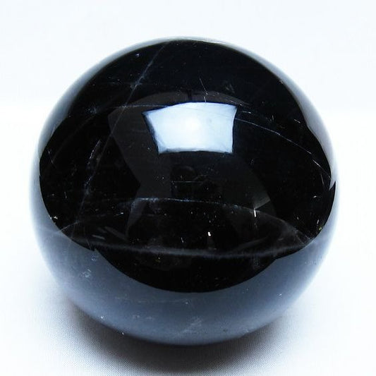 1.4Kg モリオン 黒水晶 丸玉 105mm スフィア 一点物 151-9376