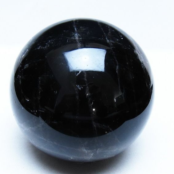 1.3Kg モリオン 黒水晶 丸玉 98mm スフィア 一点物 151-9377