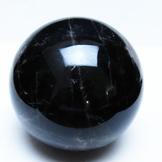 1.3Kg モリオン 黒水晶 丸玉 98mm スフィア 一点物 151-9377