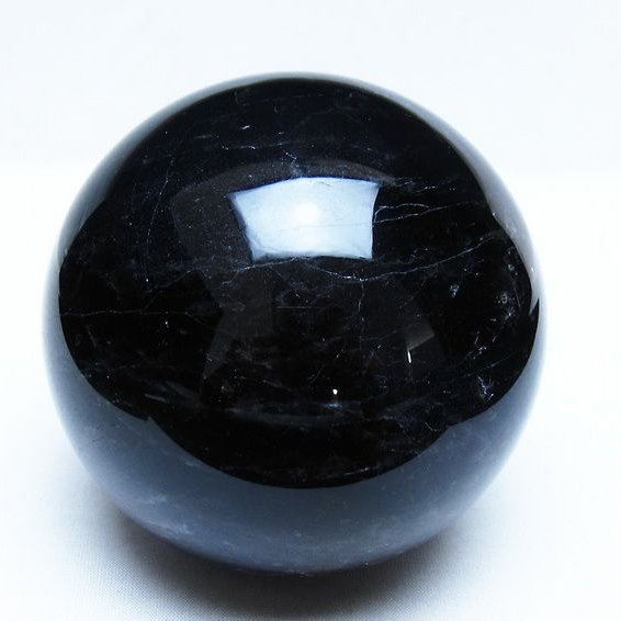 1.3Kg モリオン 黒水晶 丸玉 97mm スフィア 一点物 151-9378