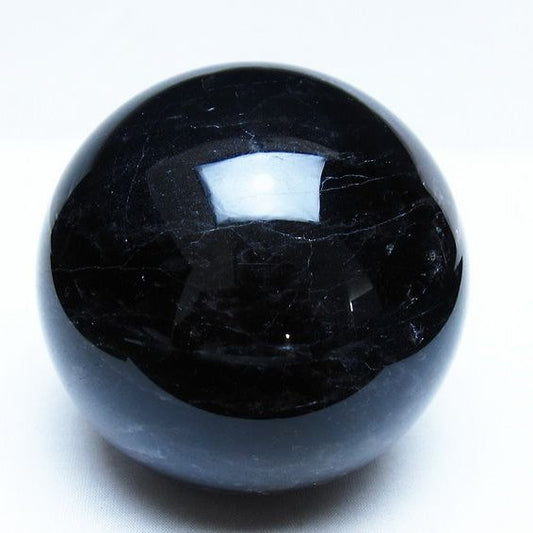 1.3Kg モリオン 黒水晶 丸玉 97mm スフィア 一点物 151-9378