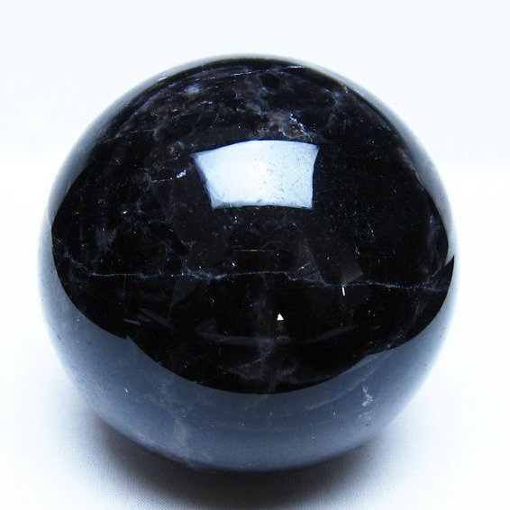 1.3Kg モリオン 黒水晶 丸玉 98mm スフィア 一点物 151-9381