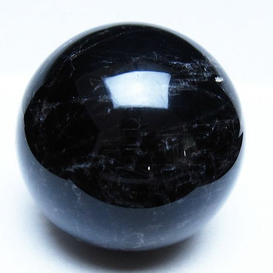 1.4Kg モリオン 黒水晶 丸玉 98mm スフィア 一点物 151-9389