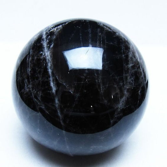 1.4Kg モリオン 黒水晶 丸玉 98mm スフィア 一点物 151-9394