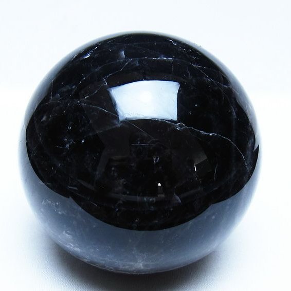 1.5Kg モリオン 黒水晶 丸玉 105mm スフィア 一点物 151-9397