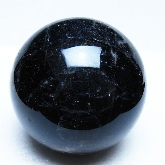 1.4Kg モリオン 黒水晶 丸玉 100mm スフィア 一点物 151-9398