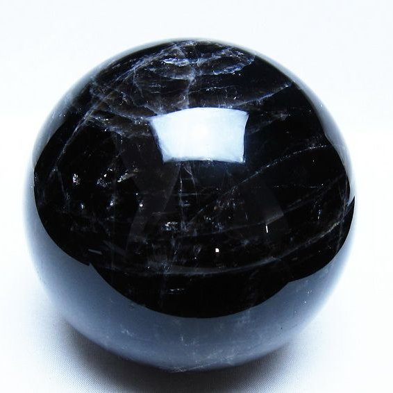 1.7Kg モリオン 黒水晶 丸玉 110mm スフィア 一点物 151-9400
