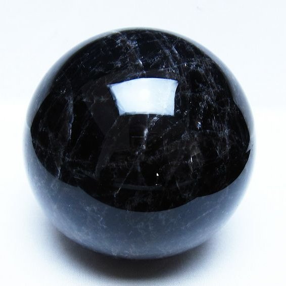 1.7Kg モリオン 黒水晶 丸玉 110mm スフィア 一点物 151-9403