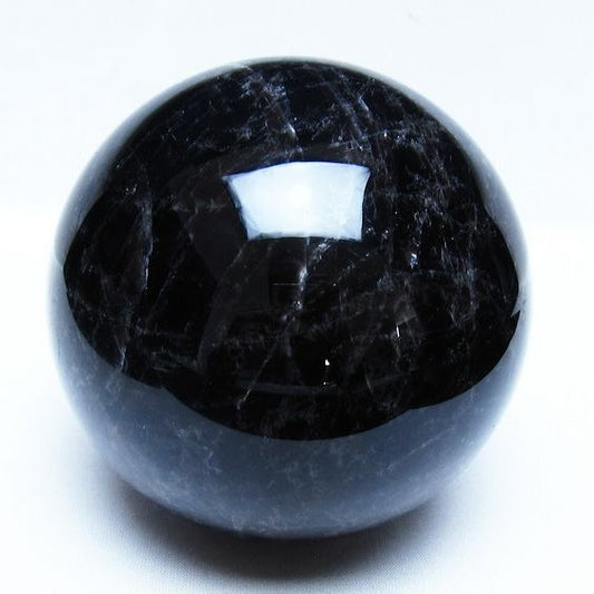 1.7Kg モリオン 黒水晶 丸玉 110mm スフィア 一点物 151-9403