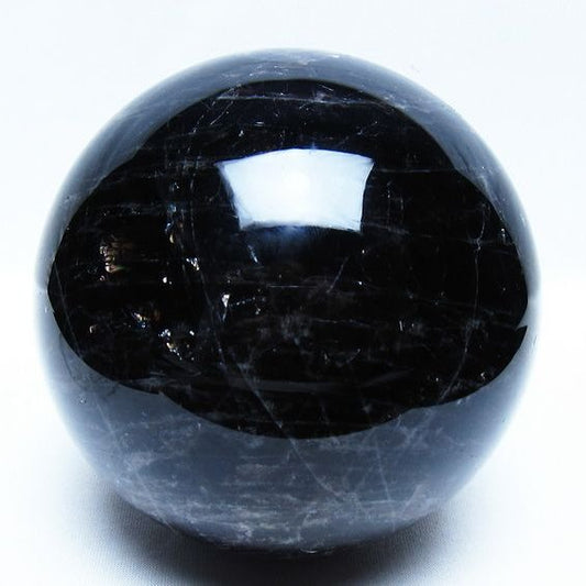 1.9Kg モリオン 黒水晶 丸玉 115mm スフィア 一点物 151-9407