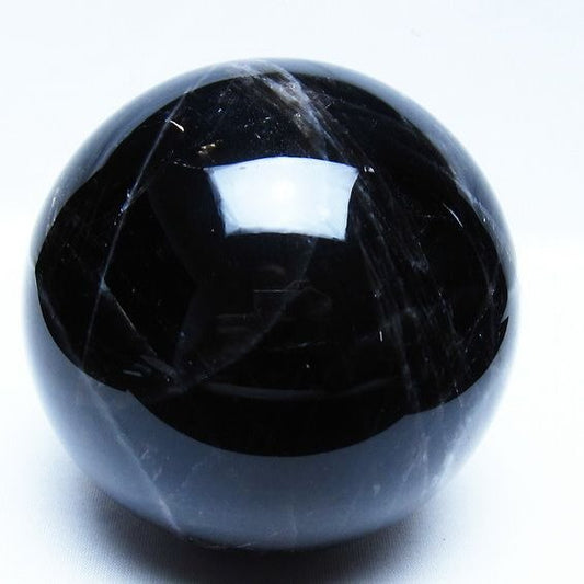 1.7Kg モリオン 黒水晶 丸玉 110mm スフィア 一点物 151-9428