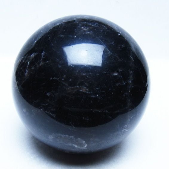 1.7Kg モリオン 黒水晶 丸玉 113mm スフィア 一点物 151-9433