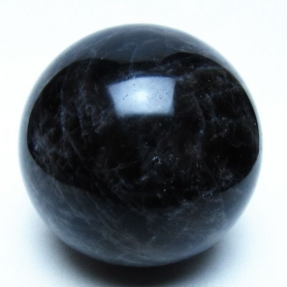 モリオン 黒水晶 丸玉 76mm 一点物 151-9482