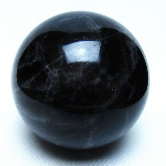 モリオン 黒水晶 丸玉 77mm 一点物 151-9483