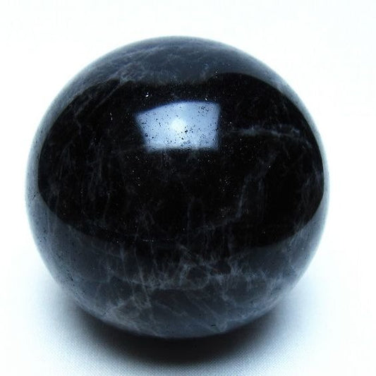 モリオン 黒水晶 丸玉 70mm 一点物 151-9485