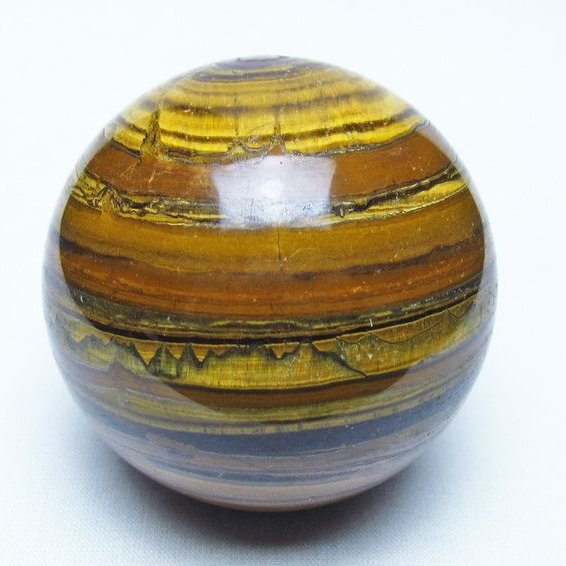 アイアンタイガーアイ 丸玉 63mm スフィア 置物 一点物 151-9860