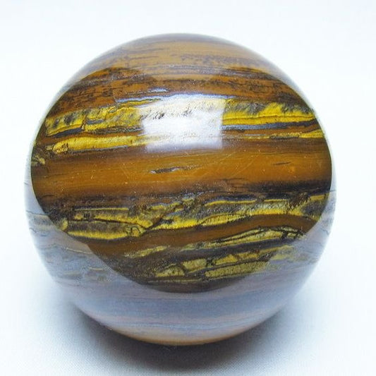 アイアンタイガーアイ 丸玉 80mm スフィア 置物 一点物 151-9899