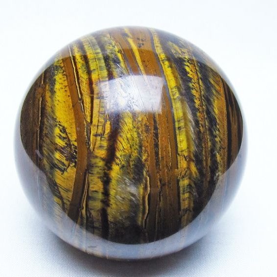 アイアンタイガーアイ 丸玉 79mm スフィア 置物 一点物 151-9971