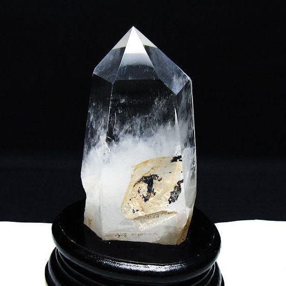 水晶 六角柱 台座付属 一点物  152-3072