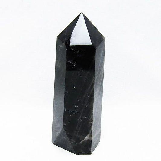 モリオン 黒水晶 六角柱 ポイント 置物 一点物 152-3664