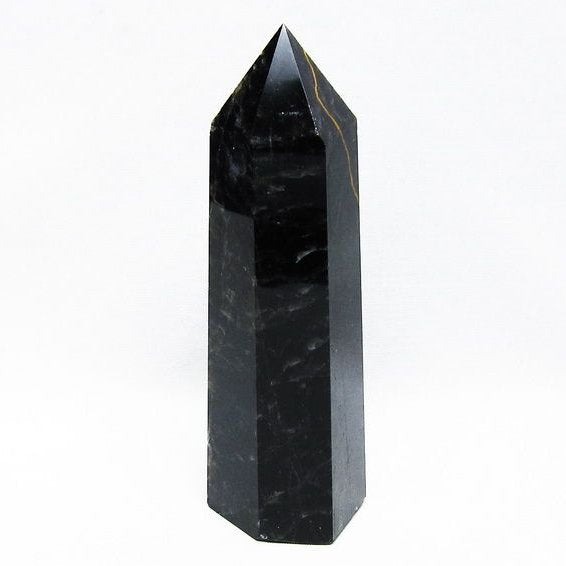 モリオン 黒水晶 六角柱 ポイント 置物 一点物 152-3679