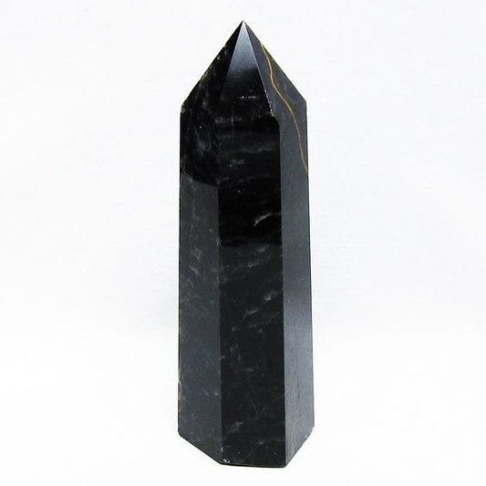 モリオン 黒水晶 六角柱 ポイント 置物 一点物 152-3679