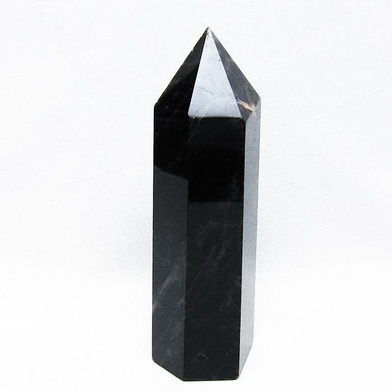 モリオン 黒水晶 六角柱 ポイント 置物 一点物 152-3680