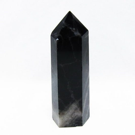 モリオン 黒水晶 六角柱 ポイント 置物 一点物 152-3690
