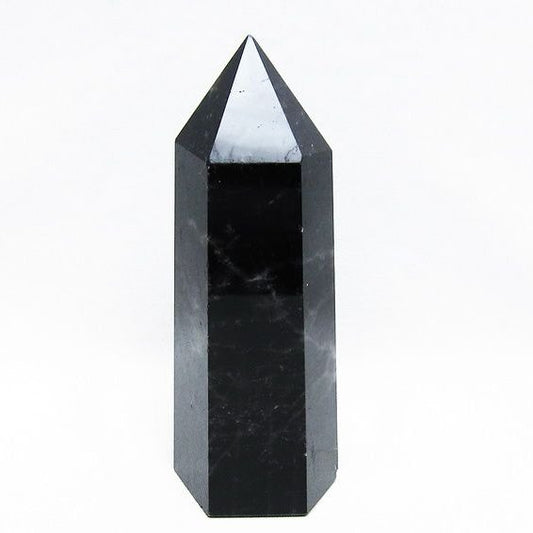 モリオン 黒水晶 六角柱 ポイント 置物 一点物 152-3704