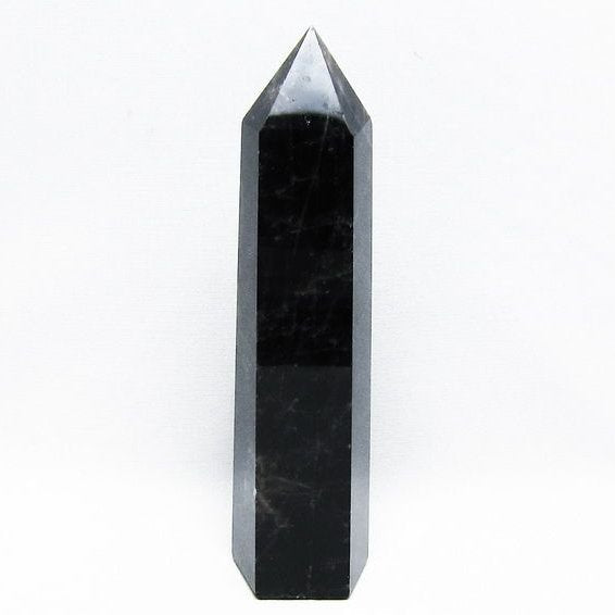 モリオン 黒水晶 六角柱 ポイント 置物 一点物 152-3709