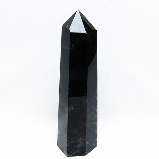 モリオン 黒水晶 六角柱 ポイント 置物 一点物 152-3710